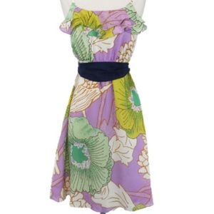 Maeve Floral Print Silk Dress