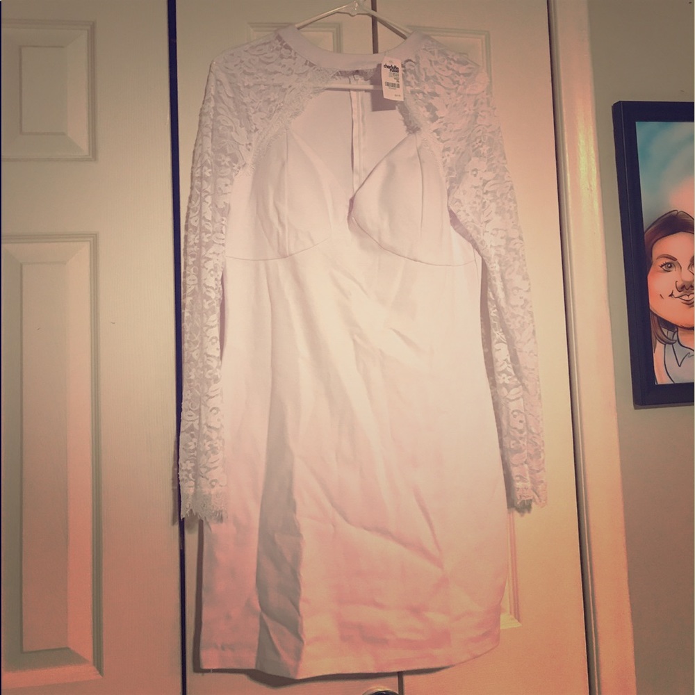 Charlotte Russe White Lace Dress