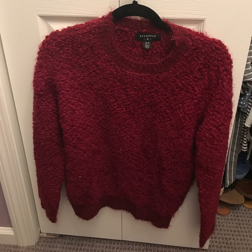 Bycorpus extremely fluffy sweater
