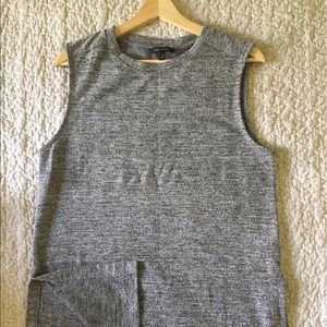 Banana Republic Knitted Grey Sleeveless Tunic Top
