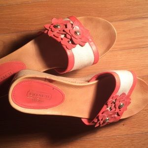 COACH wedge sandals