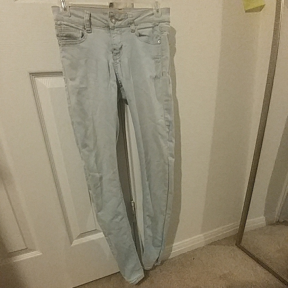 Light blue WAX skinny jeans