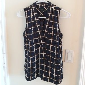 Jcrew windowpane sleeveless top size00