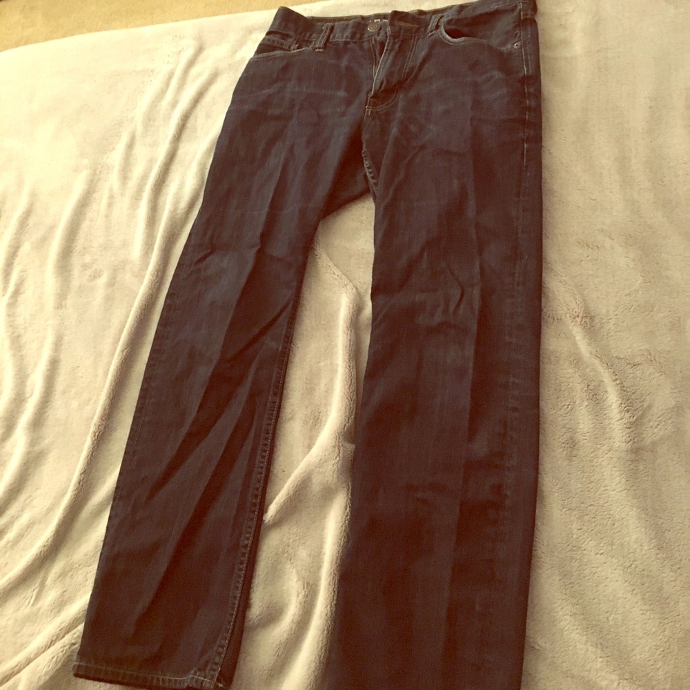 Straight American eagle blue jeans