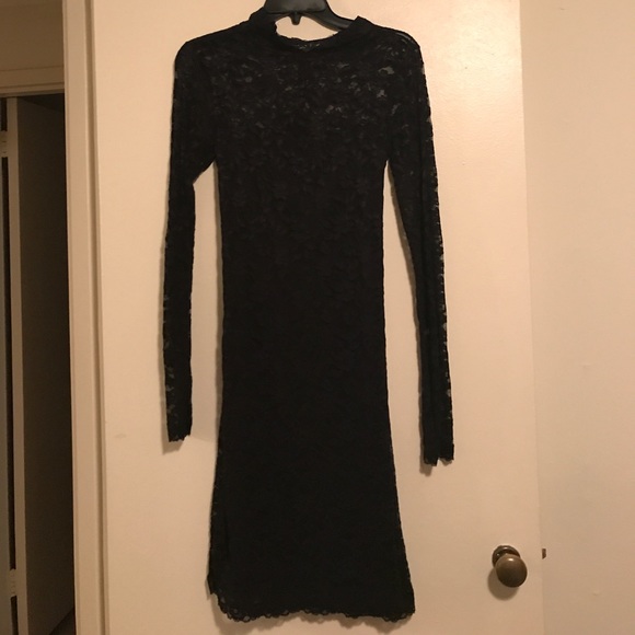 Black Lace Cocktail Dress - Picture 1 of 6