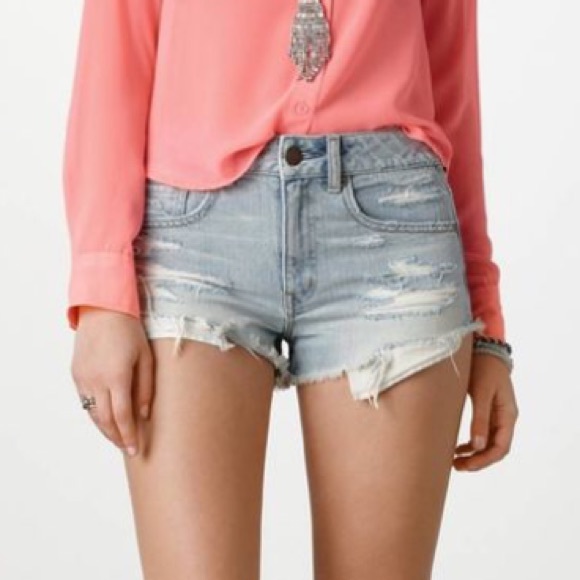 American Eagle Outfitters Pants - Ripped Jean Shorts