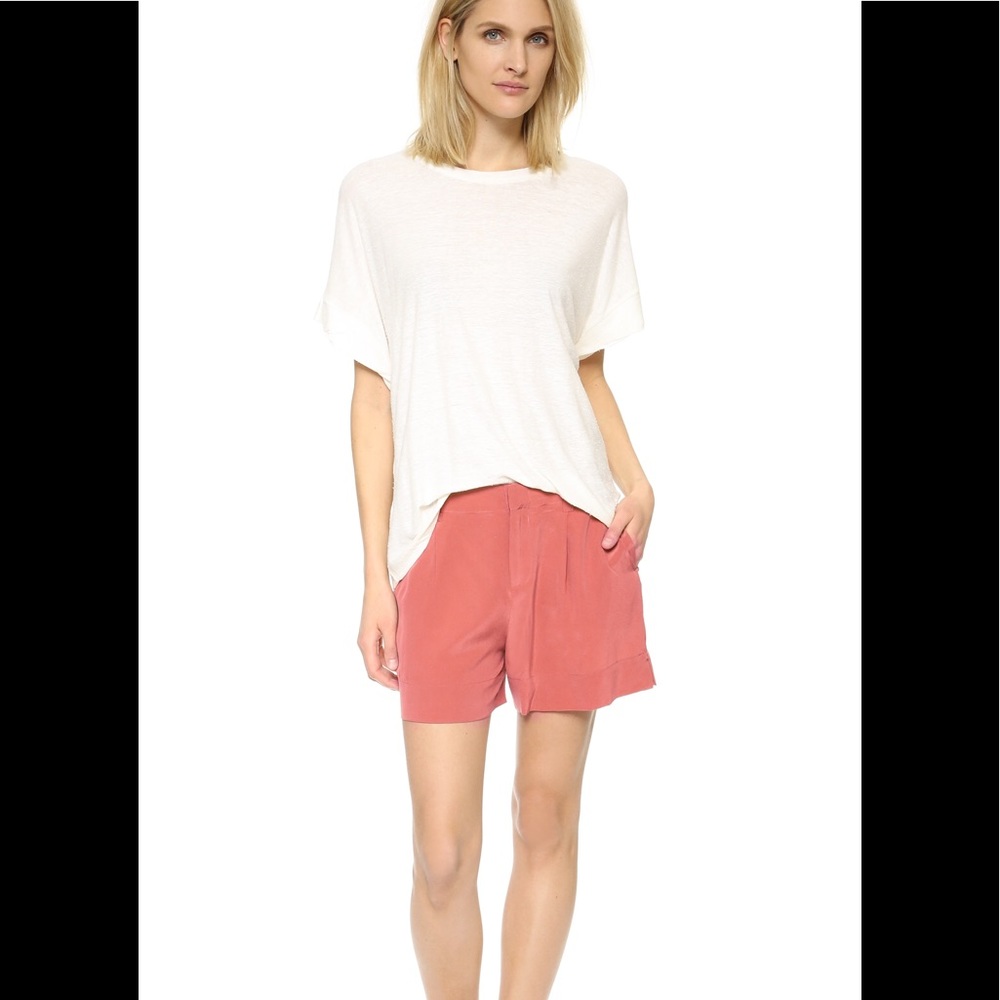 Joie Wayward Vintage Wash Silk Shorts