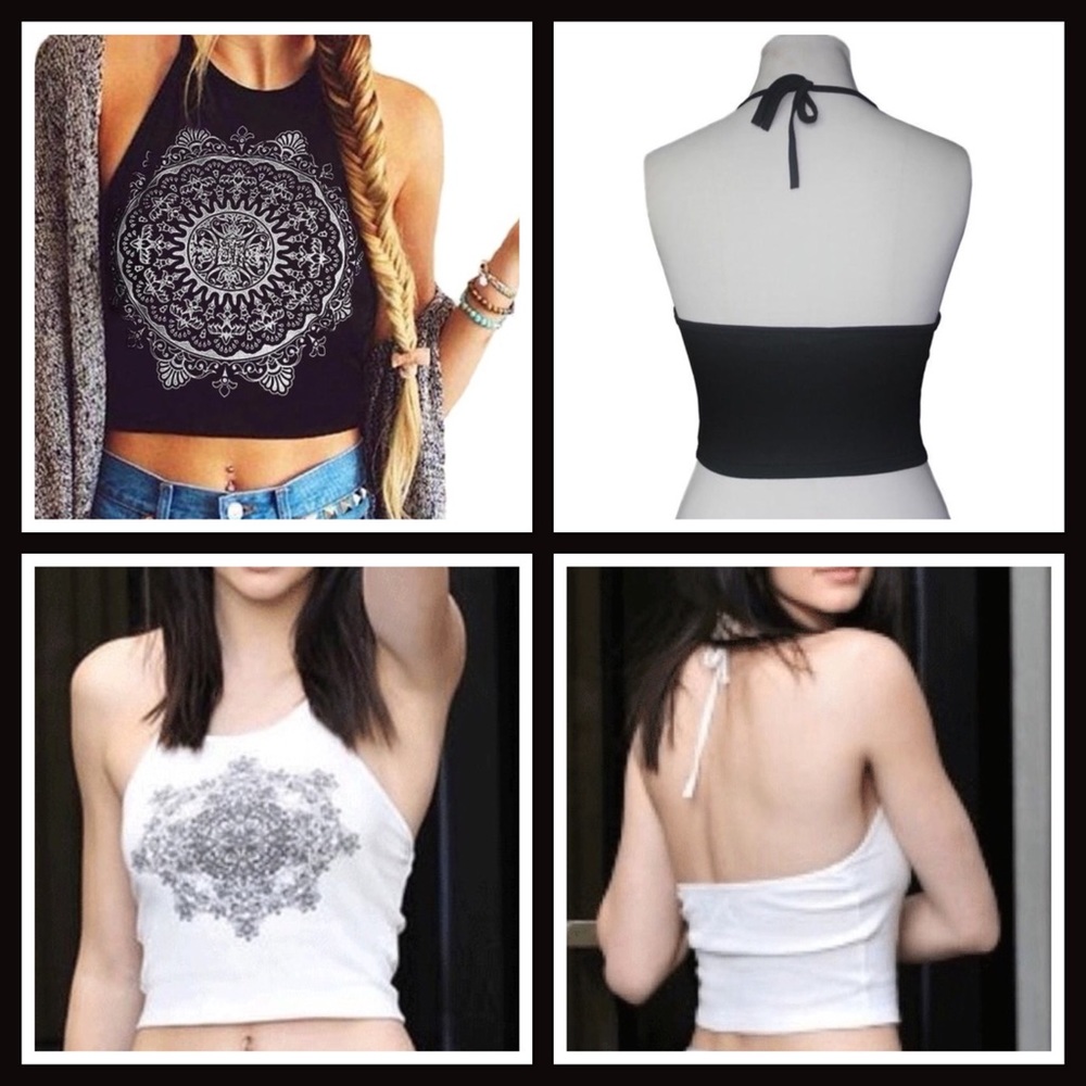 ↪CLEARANCE↩Two halter bundle with Mandala print