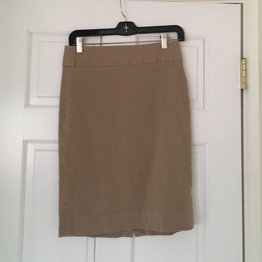 Tan Banana Republic Pencil Skirt