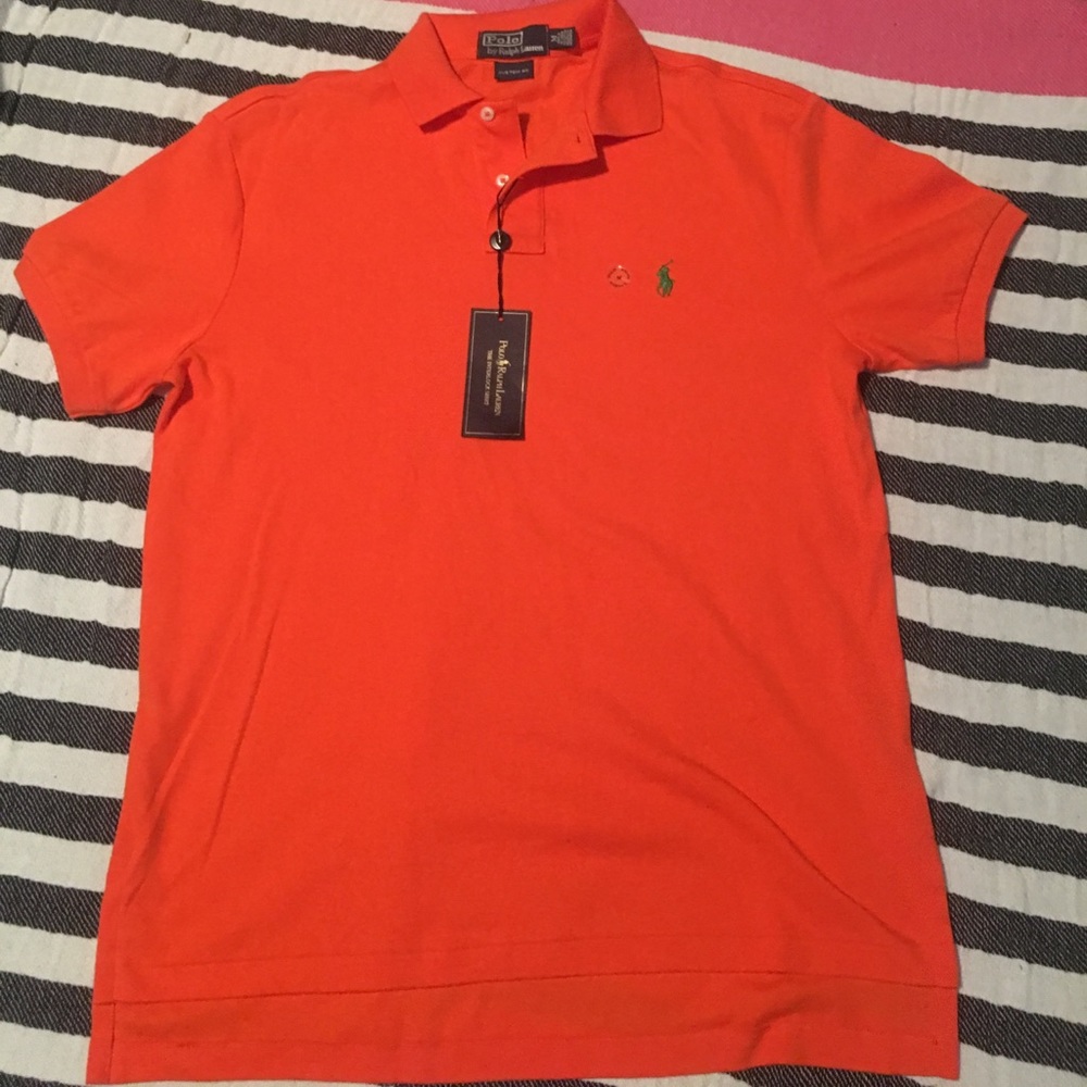 NWT orange Polo shirt