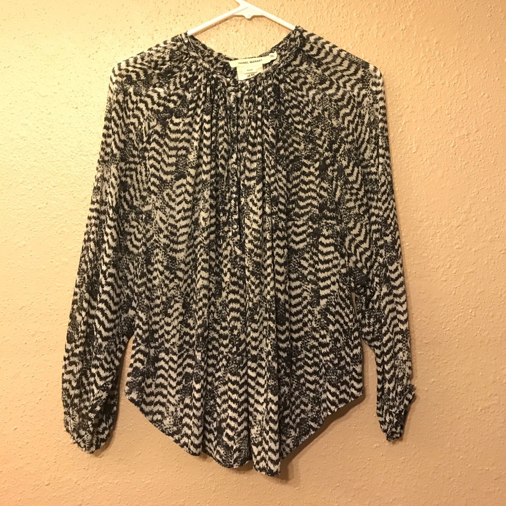 Isabel Marant Pour H&M Printed Blouse