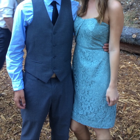 J. Crew Dresses & Skirts - Sage J. Crew strapless formal lace dress