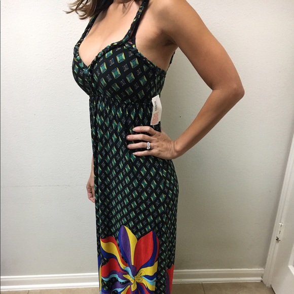 Dresses & Skirts - Green spaghetti strap maxi