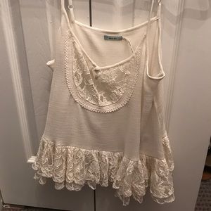 White flowy summer top