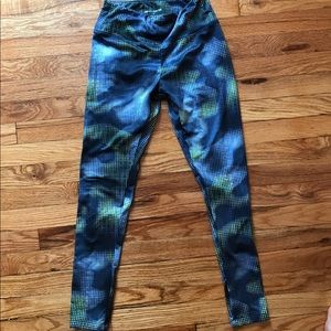 Fun patterned workout leggings