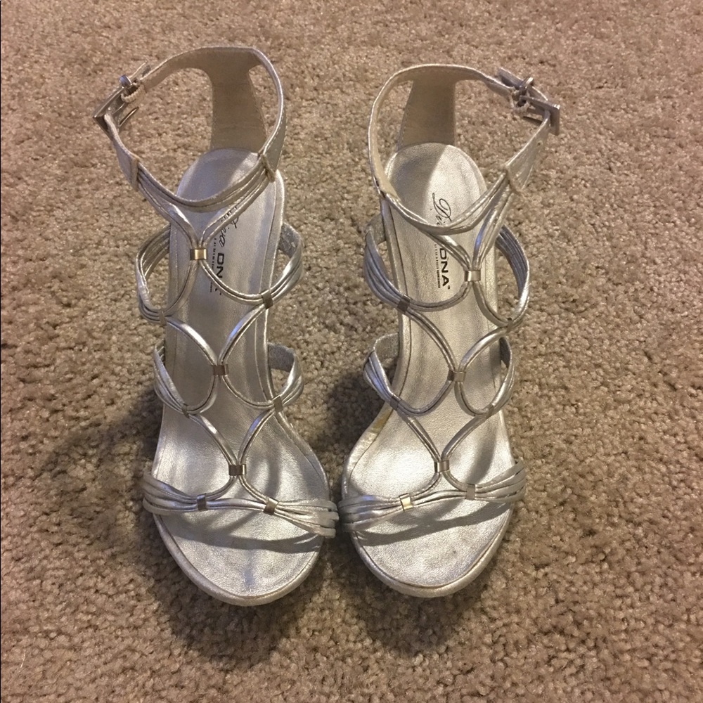 Silver High Heels