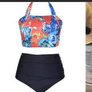 Cupshe Hang with me Floral two piece, XXL