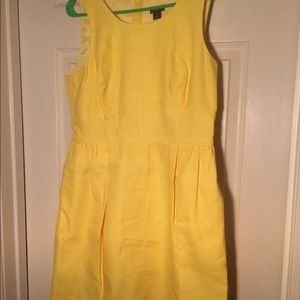 JCrew Yellow Dress w/ lining