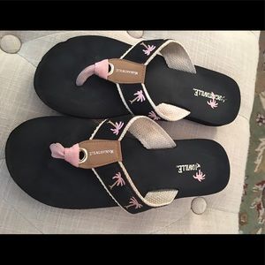 Gently worn flip flops