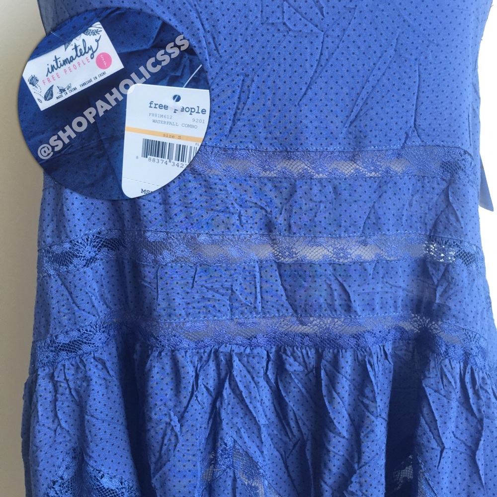 🎉 FREE PEOPLE Voile & Lace Trapeze Slip Dress - Picture 5 of 5