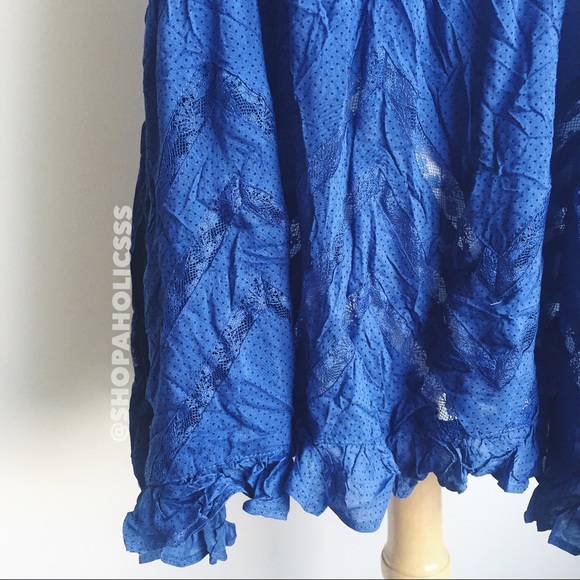 🎉 FREE PEOPLE Voile & Lace Trapeze Slip Dress - Picture 3 of 4