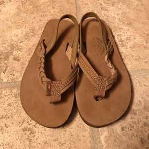 Kids Braided Rainbow Sandals with Straps