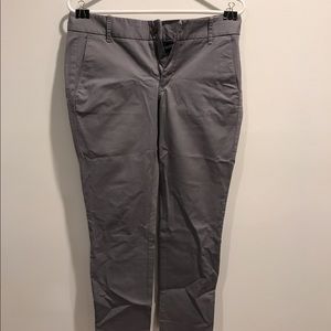 J. Crew Frankie Chinos Size 4 Gray Ankle