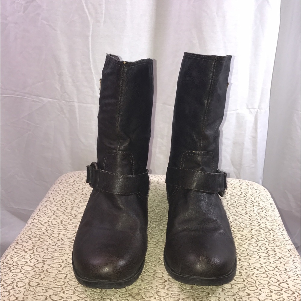 Brown Low calf boots