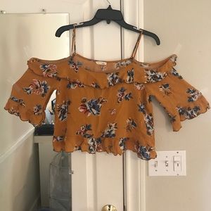 Ooh La Loft, XS, off the shoulder floral tank