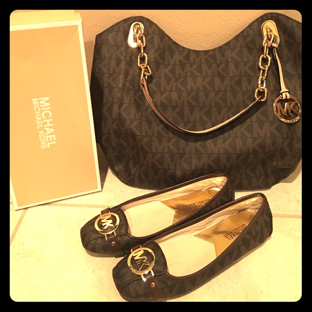 Michael Kors Brown Futon flats