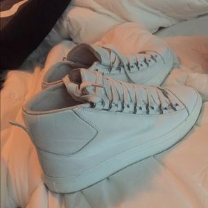 All white balenciaga's