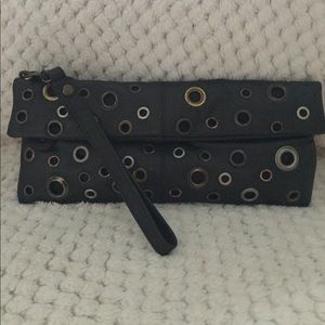 Nino Bossi leather wristlets / clutch  .