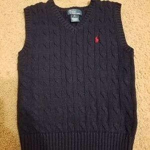 Polo Ralph Lauren Boy Navy Blue Sweater Vest