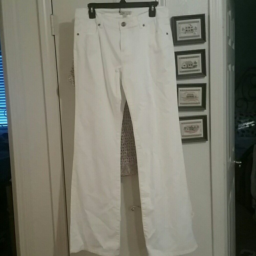 CAbi White Wide Leg Jeans