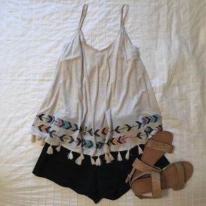 Black and cream Romper!