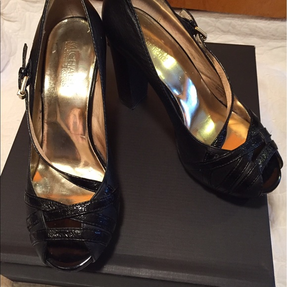 Michael Kors Platform Heels with Buckle Strap - Picture 1 of 5