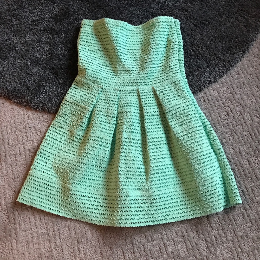 Mint green dress