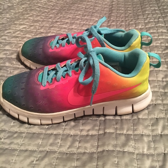 Nike Shoes Nike Rainbow Tennis Shoes Girls Size 2 Poshmark Nike Shoes Nike Rainbow Tennis Shoes Girls Size 2 Poshmark