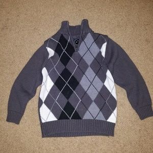 Children's Place Boy Charcoal Gray Black Sweater