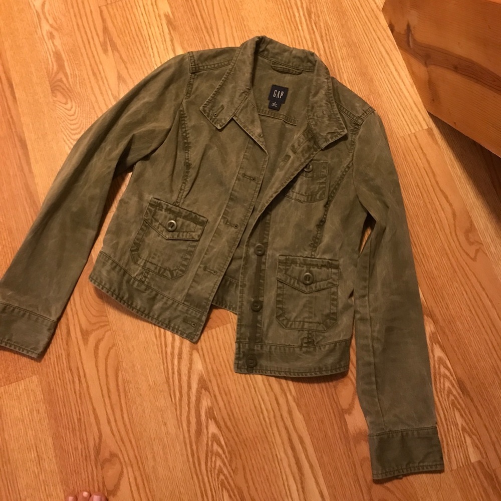 Army green "jean" jacket