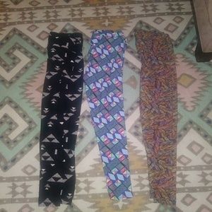 Lularoe Leggins tc 3 pairs