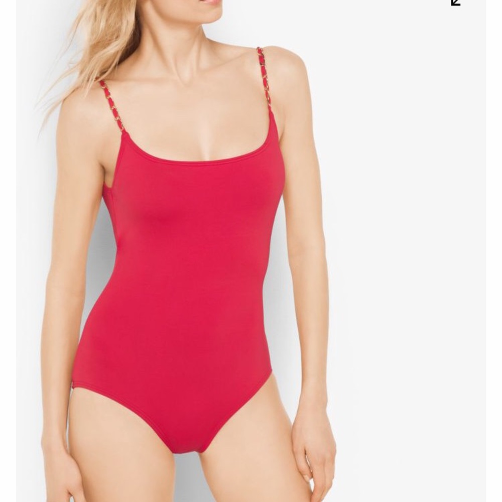 🔥HP! X3🔥NWT! Michael Kors Chain Swim- in white!