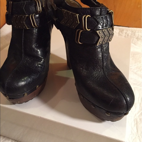 Sam Edelman Open-Back Platform Booties - Picture 1 of 5