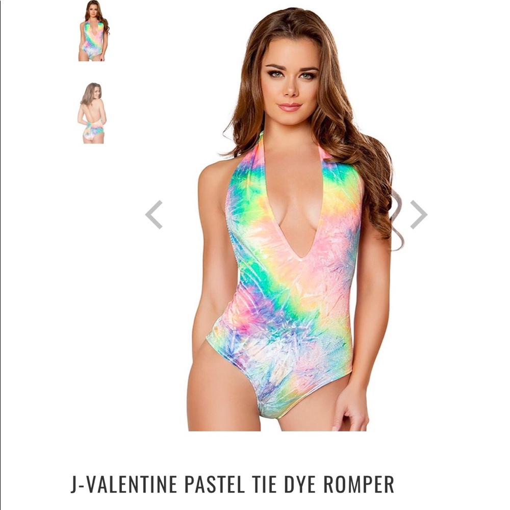 Tie Dye Rainbow Romper