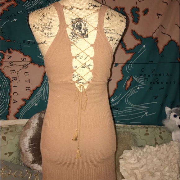 Free people brown body con dress - Picture 2 of 4