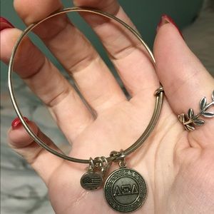 Alex and Ani Alpha Xi Delta bracelet. Silver.