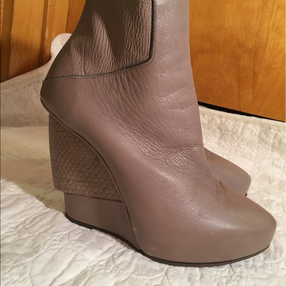 New Helmut Lang Wedge Booties