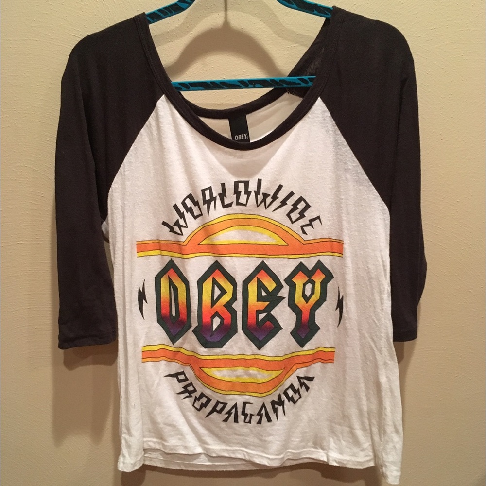 Obey 3/4 Sleeve Shirt