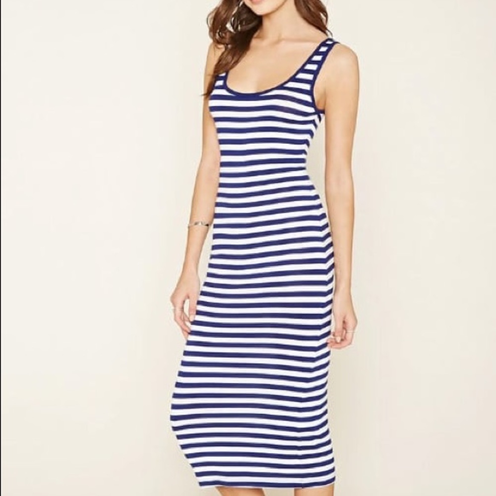 NWT - Striped Midi Dress