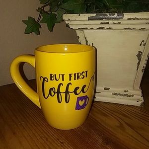 Yellow coffee mug